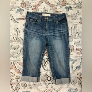 Contrast Capri Jeans